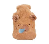 Hot Water Bag - Capybara Soft Cartoon Pack, Hot Water Bottle with Soft Cover | Twist Lock Lid Security for Travel School Camping Legs Hands Shoulders Neck Back Kids Women Men Winter and Others