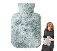 Hot Water Bag, Hot Water Bottle - 1000ml Cute Heated Water Bottle, Warm Water Bag - Small Hot Water Bottle, Winter Hand Warmer, Foot Warmer with Cover for Feet and Hands