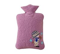 Hot Water Bag, Soft Cover Hot Water Bottle with High Temperature, Hot and Cold for Neck Pain Shoulder, Menstrual Cramps, Hand and Foot Warmers, E Pouch