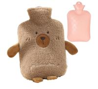 Hot Water Bag | Soft Pack with Cartoon Print 1 Litre Non-Drip - Heating Pad | for Legs Hands Shoulders Neck Back Travel School Camping Children Women Men