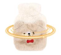 Hot Water Bag with Lid - Plush PVC 15 x 21 cm | Foot Warmer for Hands, Large Capacity Thermal Pocket, for Stomach and Body | for Neck Shoulder Waist Foot Hand Leg Camping Bed