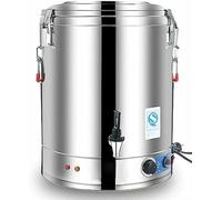 Hot Water Boiler Dispenser, Commercial Large Capacity Catering Urn, Stainless Steel, 30-110°C Temperature Control for Cafe, Office
