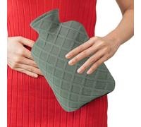 Hot Water Bottle, 1.2 Litres, Removable Bottle Cover, 4-6 Hours Heat Retention for Hands, Shoulders, Neck, Legs, Winter, Travel, Camping, Children, School