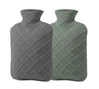 Hot Water Bottle - 1.2l Leak-Proof Heat Pack for Soothing Cramps and Muscle Relief, 4-6 Hour Warmth with Removable Cover, Perfect for Back Neck Hand Legs Travel Camping