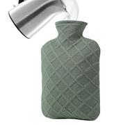 Hot Water Bottle 1.2L with Removable Cover | Hot Compress for Cramps | Leak-Proof Cover 4-6 Hours Heat Preservation School Travel Winter Back Hands Neck Shoulder