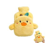 Hot Water Bottle - 1 Litre - Plush Cover - Animal Design | Reusable Hot Water Bottle Anti-Cold | Wellness Accessory for Menstrual Pain, Tensi