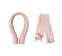 Hot Water Bottle 1 Set Scarf Hot Water Bottle Solid Color U-Shaped Bag Anti-Leakage Dispel Coldness(Apricot)