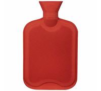 Hot Water Bottle 2 Litre - Snuggle Up On The Couch with It Or Place It in Your Bed at Night to Stay Warm On Those Cold Evenings! (Red)