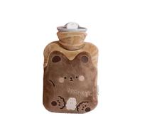 Hot Water Bottle 2 PCS Large Warmer Hot Water Bag for Period Pain Stuffed Menstrual Colic Heater Plush Hand Bottle(500ML C)