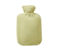 Hot Water Bottle, 2000/1000ml Cute Hand Warmer Hot Water Bag Heat Warm Hot Water Bottle Water Filling Keeping Coldproof Big Soft Reusable(Green 2000ml)