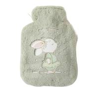 Hot Water Bottle 250/500/750ML Hot Water Bottle Plush Cartoon Bear Rabbit Animal Pattern Thick Bag Hand Feet Winter Warm(15 500ml)