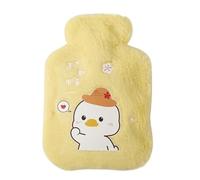 Hot Water Bottle 250/500/750ML Hot Water Bottle Plush Cartoon Bear Rabbit Animal Pattern Thick Bag Hand Feet Winter Warm(12 500ml)