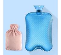 Hot Water Bottle 3L, Hot Water Bag for Pain Relief, Menstrual Cramps, Neck and Shoulders, Hot Cold Pack for Hot and Cold Therapy and Feet Warmer, Silicone Hot Water Bottle(Purple,A)