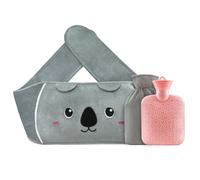 Hot Water Bottle Belt,Wearable Long Hot Water Bottle with Cover Warm Water Bag with Soft Flannel Cover Waist, Rubber Hot Water Bag Hot Water Pouch, for Neck, Period Pain, Shoulder, Waist Warm