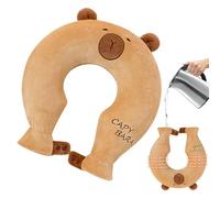 Hot Water Bottle - Capybara Water Bottle | U-Shaped Water Heater | Capibara U-Shaped Heating Fun | Reusable Hot Drinks Bottles with Broom