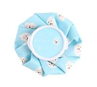 Hot Water Bottle Cartoon Hot Water Bottle Bag Dual Use Summer Ice Multipurpose Knee Head Leg Relief Pain Keep Warm Supplies(Blue)