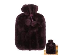 Hot Water Bottle Cloth - 2 Liter PU Leather Hot Water Bottle Cover - Hot water bottle cloth helps relieve muscle aches and pains