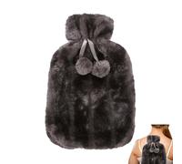 Hot Water Bottle Cloth - 2 Liter Ultra Soft Faux Plush Hot Water Bottle Cover - Hot Water Bottle Cloth Helps Relieve Muscle Aches Menstrual Cramps 6-8 Hours to Keep Warm