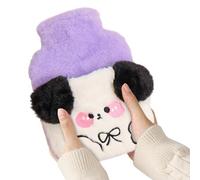 Hot Water Bottle Cover Cartoon Animal Plush Hot Water Bottle Comfortable Hot Water Bottle for Men Women Students and Perfect for Menstrual Relief, Muscle Relaxation, Hands Cha