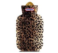 Hot Water Bottle Cover in Jungle Design Hot Water Bottle 2 L with Velour Cover