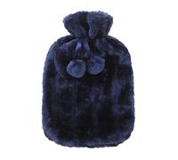 Hot Water Bottle | Cover Only | Thick Soft Fluffy Cover for 2L Hot Water Bag for Hot and Cold Compress Hand Feet Warmer Neck and Shoulder Pain Relief Extra Thick (Navy)