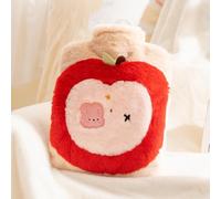 Hot Water Bottle, Cute Anima Plush Hot Water Bottle, 1.8L Cozy Leak-Resistant Hot Water Bag, Hot/Cold Dual-Use Portable Warmer for Adults Hand Feet Neck & Shoulder Pain Relief (Rabbit)