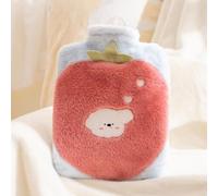 Hot Water Bottle, Cute Anima Plush Hot Water Bottle, 1.8L Cozy Leak-Resistant Hot Water Bag, Hot/Cold Dual-Use Portable Warmer for Adults Hand Feet Neck & Shoulder Pain Relief (Puppy)