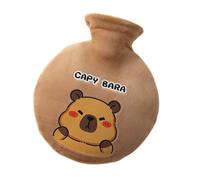 Hot Water Bottle: Cute Capybara Wrap, Plush Sleeve, Cozy Warm Package | 700ml Cartoon Animal Heat Container, Re Comfort Heating Solution