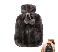 Hot Water Bottle - Faux Plush Cover for 2 Liter (2000 Ml) - Water Bottle Softcover | Hot Bag for Cold 6-8 Hours to Keep Warm Helps Relieve Muscle Menstrual Cramps