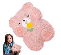 Hot Water Bottle for Bed - Hot Water Bag Hot Water Bag Cute Cartoon Comfortable Plush Animal Shape for Women Men Adults Family Friends Home Tha