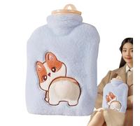 Hot Water Bottle for Cramps, Plush Animal with Hot Water Bottle | 900ml Plush Hot Water Bottle - Soft Warm Wrap, Comfortable Hot Water Pack, Large Capacity Cooler Bag