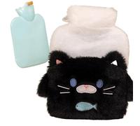 Hot Water Bottle, Heating Water Bottle | Cute Animal Winter Hot Water Pack with Hand Pocket,Removable Foot Warmers,Thermal Pad Water Bag