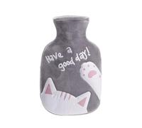 Hot Water Bottle, Hot Water Bag, Hand Feet Warmer with Soft Velet Cover for Menstrual Cramps, Neck and Shoulder Pain Relief, and Cold Therapies Bottle with Cover