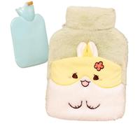 Hot Water Bottle, Hot Water Bottle, Cute Animal Winter Hot Water Package with Handbag, Removable Foot Warmers and Heating Pad Water Bag