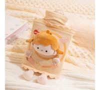 Hot Water Bottle, Hot Water Bottle with Cover, Leakproof Hot Water Bag Cute Plush Cove Removable, Hot/Cold Dual-Use Portable Warmer for Adults (Cream)