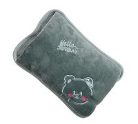 Hot Water Bottle, Leak-Proof Design, 27x19x4cm, Rechargeable Hand Warmer Leak-Proof Hot Bottle, Soft and Comfortable Cover, for Neck, Legs, Waist, Belly