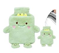 Hot Water Bottle, Leak-Proof Heating Pouch, Detachable Soft Cover Design, Winter Warm Comfort Supply for Adults Men Women, Indoor Home Study, Heartwarming Relief for Cold Weather Nights