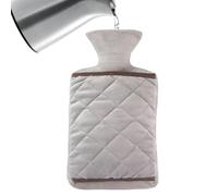 Hot Water Bottle, Leak-Proof Refillable Winter Bottle with Cover for Dorm Rooms, Bedrooms, Camping, Commuting, School, or Home Use to Keep Students, Teens, Women, and Girls Warm During Cold Weather