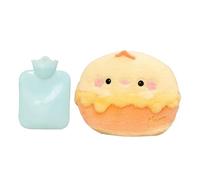 Hot Water Bottle - Microwave Heating Bottle | Heating Pad | Soft Fleece Warm Water Bag | Hot Bottles | Anti-Spill Cap with Insulated Plush Cover | Cartoon Plush Heating Pad
