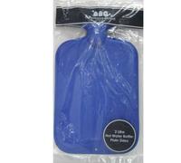 Hot Water Bottle Plain Blue