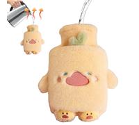 Hot Water Bottle Plush | 1L Animal Shape Foot Warming Supplies - Cute Foot Warmer Pack | for Patients Elderly Students Athletes Players Office Car Sofa Bed Working Studying Camping Picnic