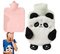 Hot Water Bottle - PVC Plush 400ml/750ml |Hot Water Bag for Cosy Nights Reusable Heat for Pain with Removable Cover | Warming Relief F-or Menstrual Cramps, Neck