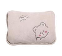 Hot Water Bottle - Rechargeable Leakproof Hand Warmer, Soft Cover Hot Water Bottle with Easy Grip, Relief for Period Cramps Muscles Neck Legs Waist Belly Body, Indoor Outdoor Use