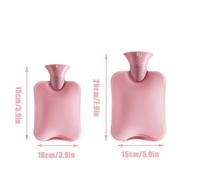 Hot Water Bottle Reusable Heating/Cooling Pack with Knit Cover Pain Relief Hot/Cold Therapy Leak-Proof Design for Seniors and Children(Khaki,1000ml)