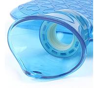 Hot Water Bottle Rubber High Density Winter Hand Warmer Portable Thick Bottles Pocket Feet Waters Bag(Blue)