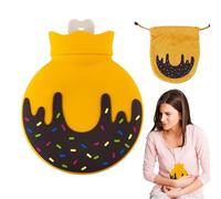 Hot Water Bottle, Rubber Water Bottle - Bag Hot Water Bottle Bag with Donut Design - Detachable Foot Warmer for Kids, Hot Water Bottle, Hot Bottle, Good T