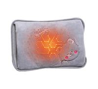 Hot Water Bottle - Short Velvet 27x19x4cm | Rechargeable Hot Water Bottle | Electric Hots Waters Bottles Heat Pad Hand Foot Body Bed Warmer with 500W Power, Charging, and Included Accessories