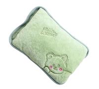Hot Water Bottle - Short Velvet, 500w, Heating Pad, Soft Insulated Washable Cover | Portable Heating Device for Abdomen, Back, Hands, and Feet, Winter Gift