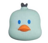 Hot Water Bottle - Silicone Duck Shape 17.5cm Reusable Hand Warmer Soft Knitted Bag Microwave Safe | Cartoon Hot Water Bag for Hands, Feet, Neck, Shoulder, Cold Weather