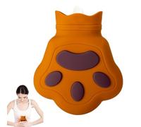 Hot Water Bottle - Silicone PP 16.2 x 13 x 5 cm Cute Design | Water Bag to Relieve Neck, Shoulders, Hands, Feet, Menstrual Foot, Soft and Warm